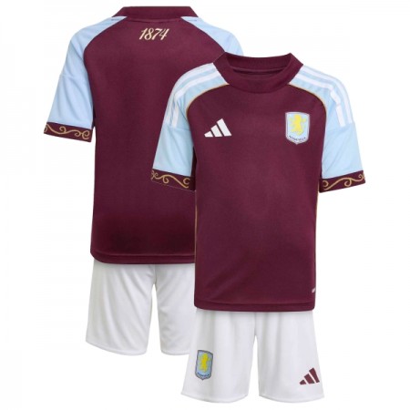 Aston Villa Domácí 2025-26 - Dětské Fotbalové Dresy (S/S)
